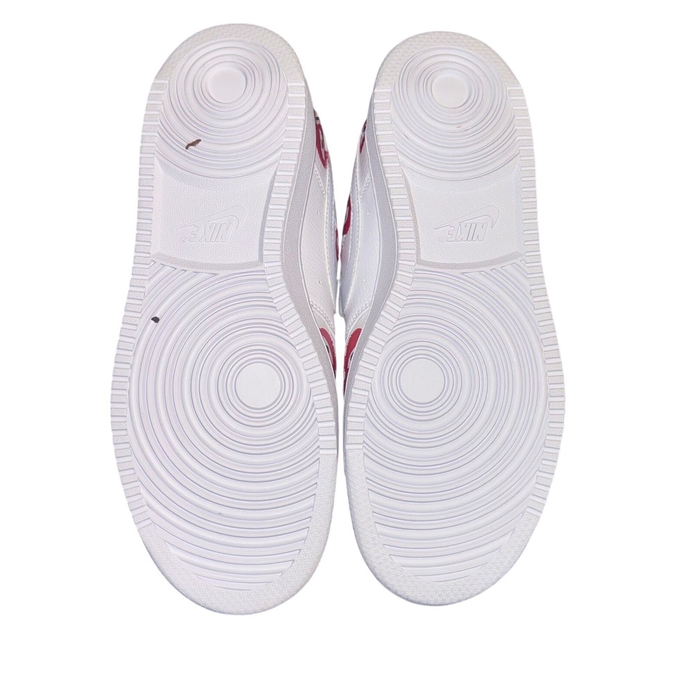 Nike Court Vision Lo Custom Heart White/Red Sneakers Mens 8Womens 9.5 CD8544-100 - Picture 5 of 5